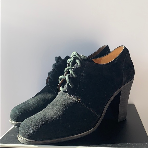 Lucky Brand Shoes - Lucky Brand Black Suede Lace-up Shoes